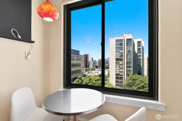 Dining area with views