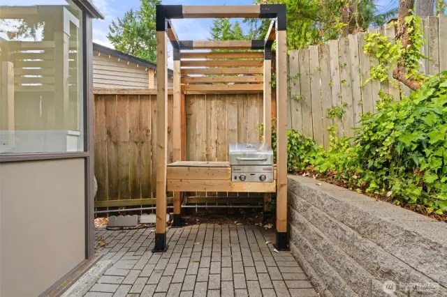 BBQ station.