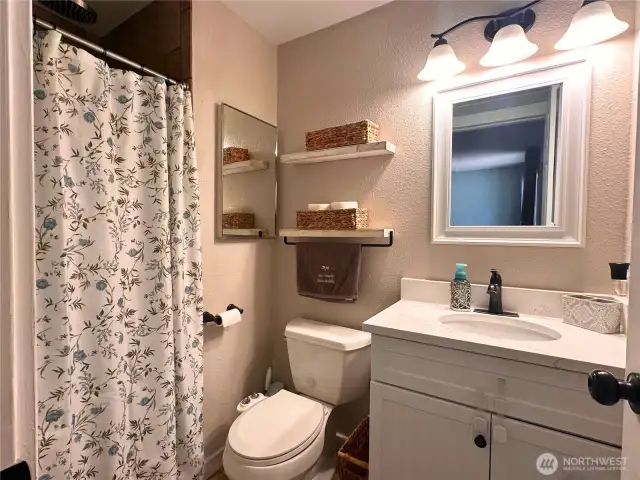 Primary bathroom is the perfect size.