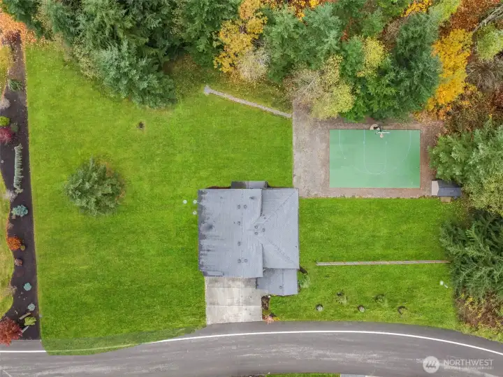 Top-down view of the property. This could all be yours!