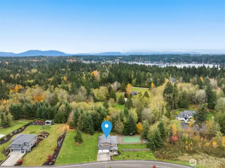 Lake Goodwin is just down the hill – Lake Goodwin Community Park is just 1.8 miles away. This property is bordered by protected green space on 2 sides.