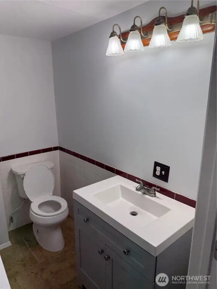 half bath in basement