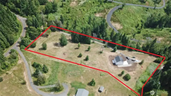 Good separation from neighboring homes