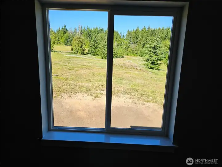 Views over the land from the bdrms