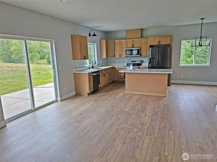 Huge Great Room area.  Wallspace is perfect for the bigscreen to watch your favorite sports.