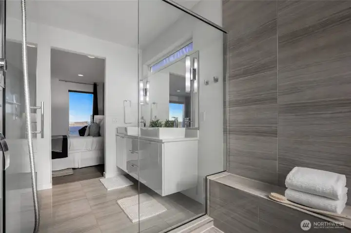 Private bath for primary bedroom