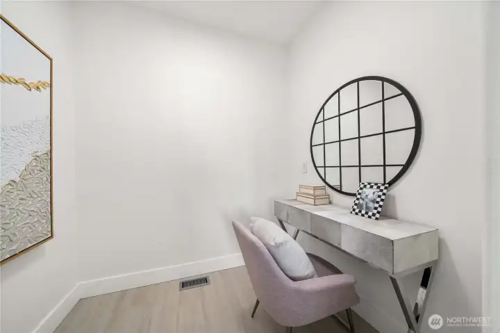 Extra room in master suite/ might be converted to a closet or add a shower to the office area (buyer to verify)