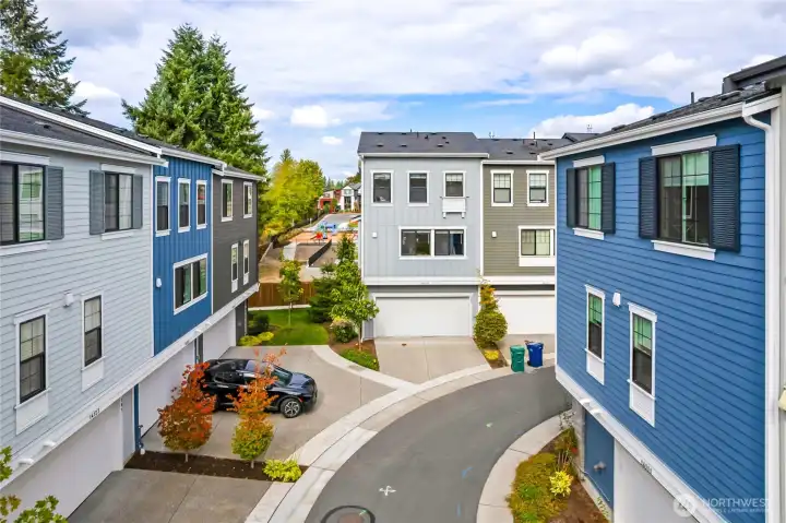 2 car garage and driveway