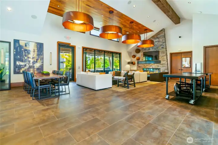 Clubhouse common area