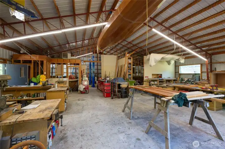 2500+ square foot shop. Enough room for all your projects or vehicle storage.