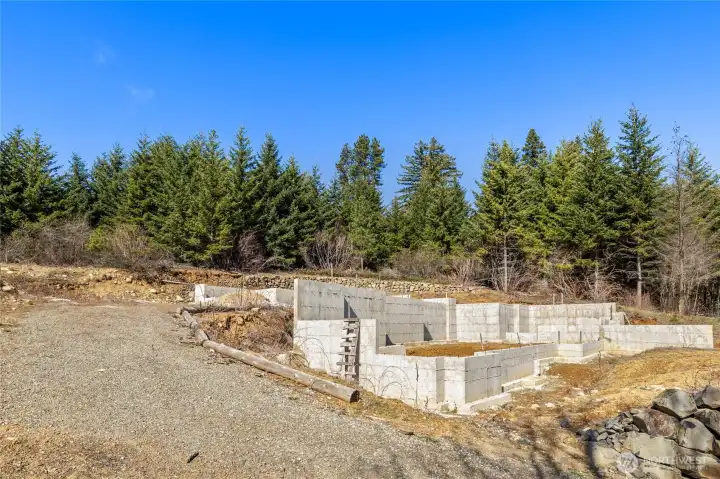 Driveway to future home