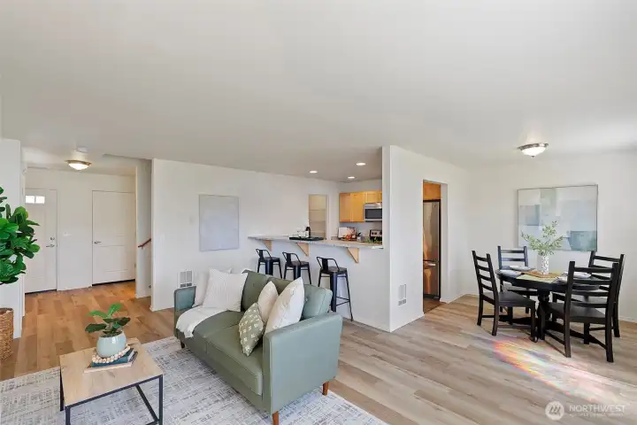 living area from far corner