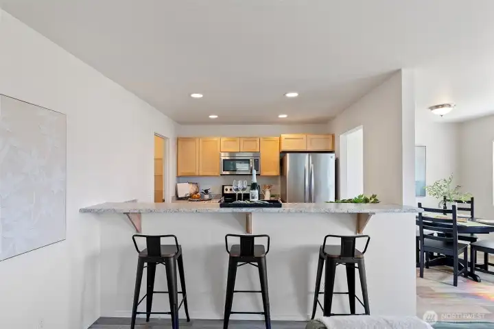 kitchen from living area