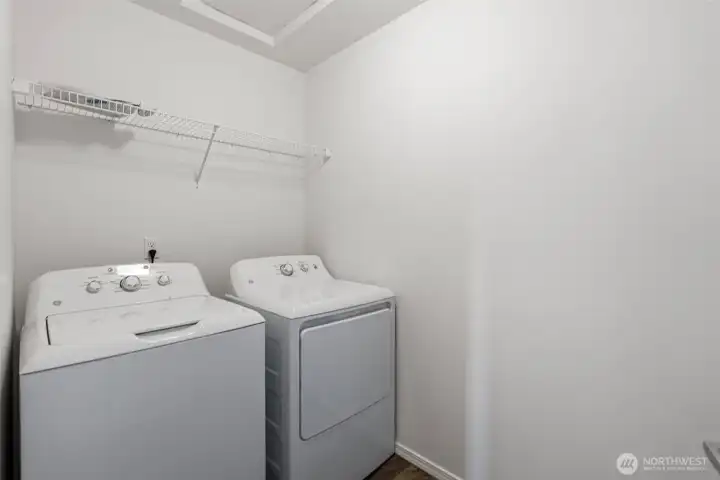 laundry and storage room