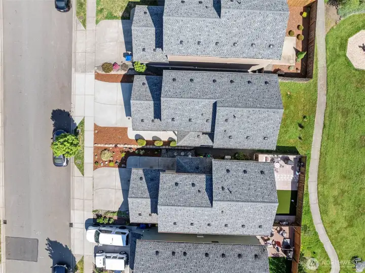overhead view