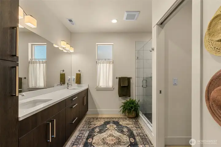 Main Floor Primary Spa Inspired Bathroom