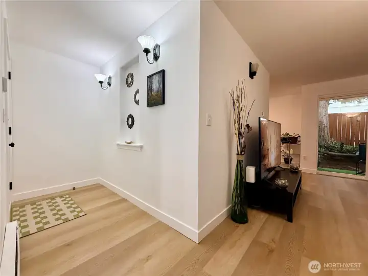 Looking the other way of the entrance, and some of the living room.