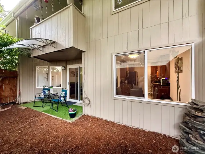Another view of the back of the home, unit 12.