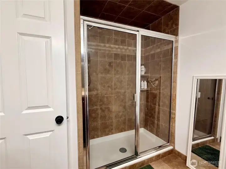 Another view of the primary bathroom.