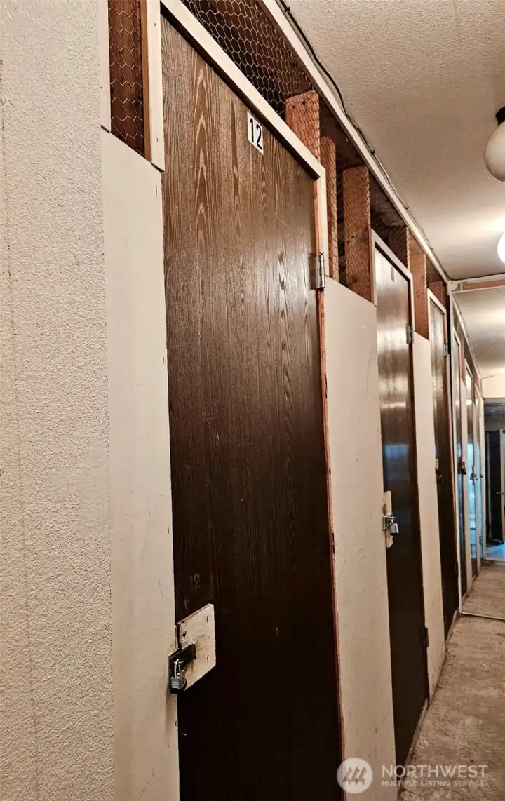 Inside of the storage units