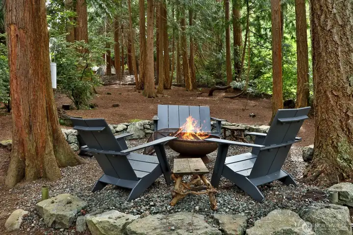 Enjoy an evening by the fire.
