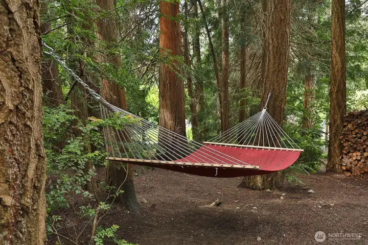 Another sweet spot on this wooded lot.