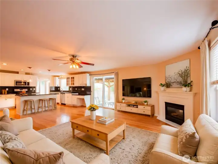 FAMILY ROOM DIGITALLY STAGED