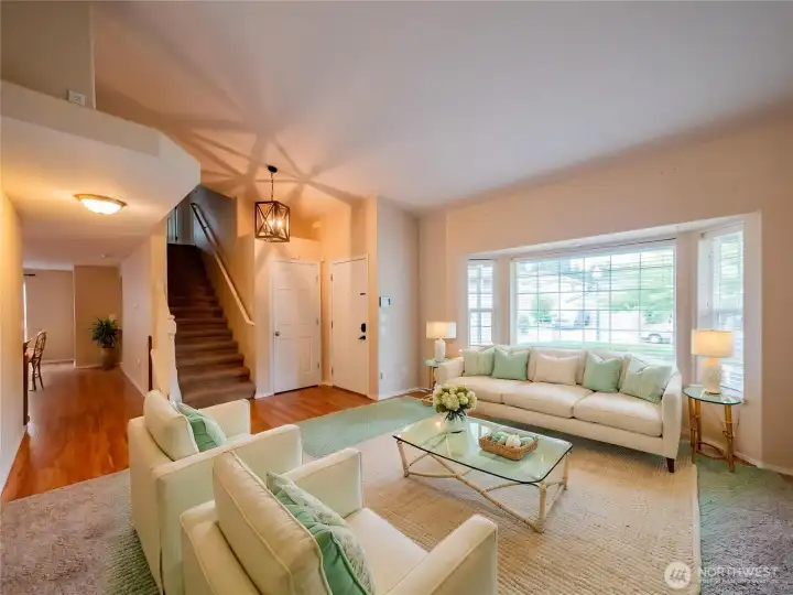 LIVING ROOM DIGITALLY STAGED