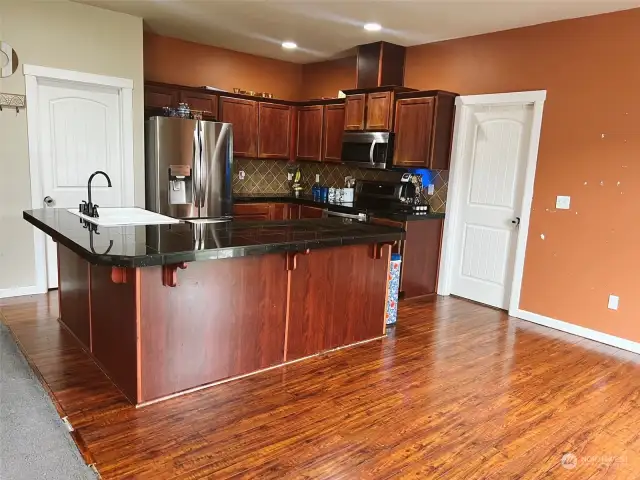 Large Kitchen with attached dining area