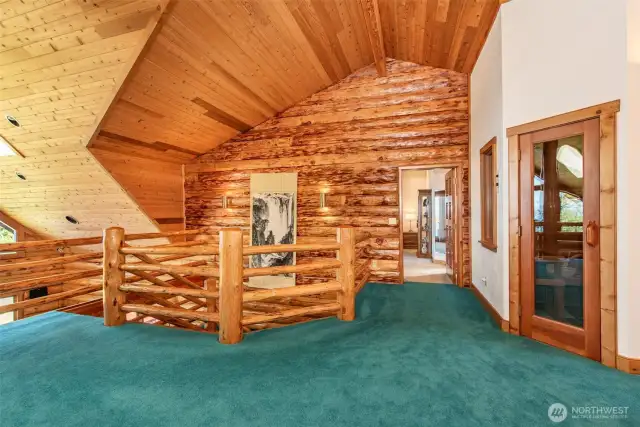 Sauna in loft area