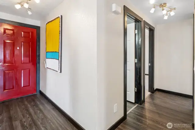 This light and bright second floor unit has a nice open floor plan with easy care flooring.