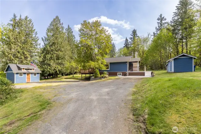 Property includes a workshop and a garden shed