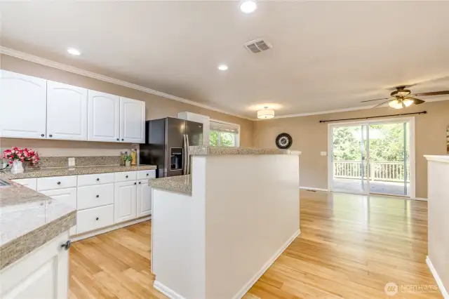 Open concept floor plan
