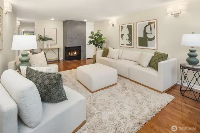 Bright and spacious living room.