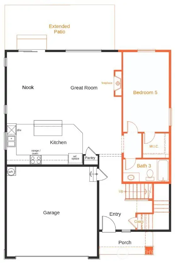 floorplan drawing for illustrative purposes only