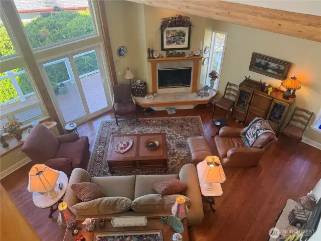 Here is another view of the Great Room living area taken from the loft Primary Bedroom.