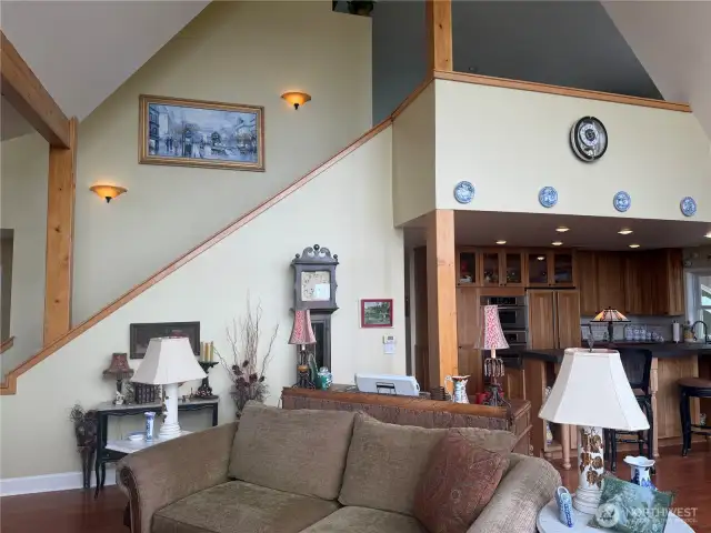 Staircase to loft for Primary Bedroom.