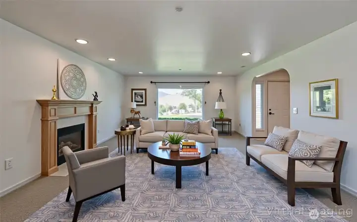 Living Room-Virtually Staged