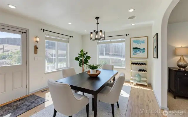 Kitchen Dining Area-Virtually Staged