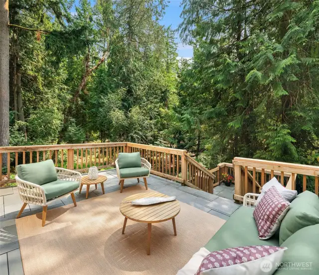 A serene setting for entertaining and relaxing.