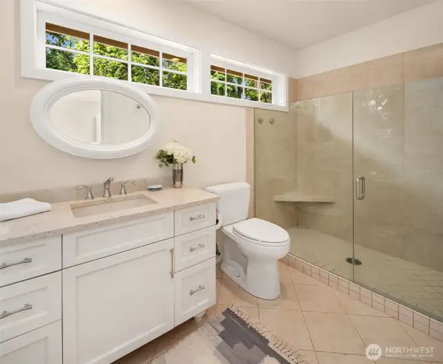 Primary bathroom.