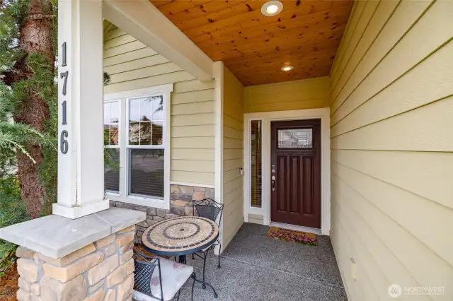 Covered ADA accessible front entry