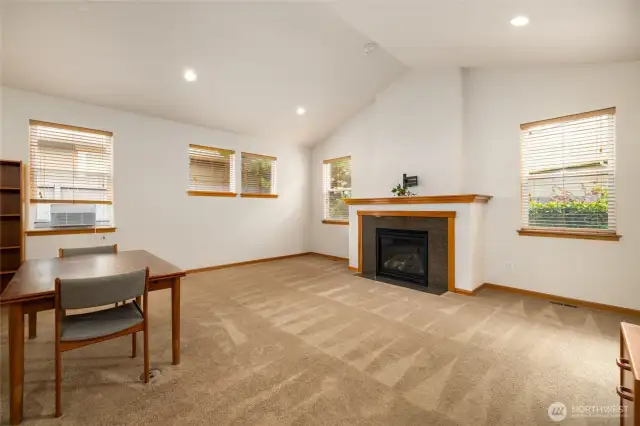 Living space offers tons of natural light