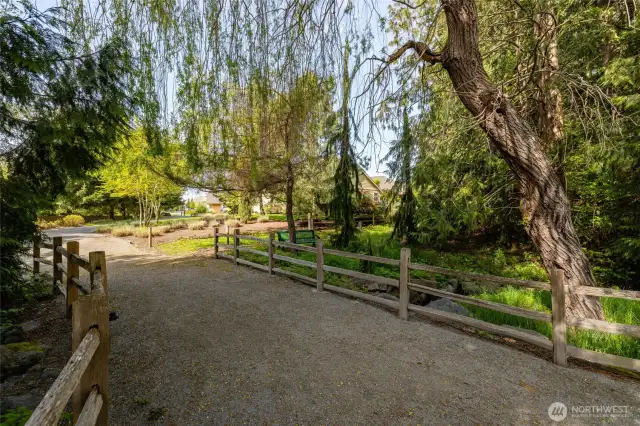 One of several community walking trails. This one goes to community clubhouse