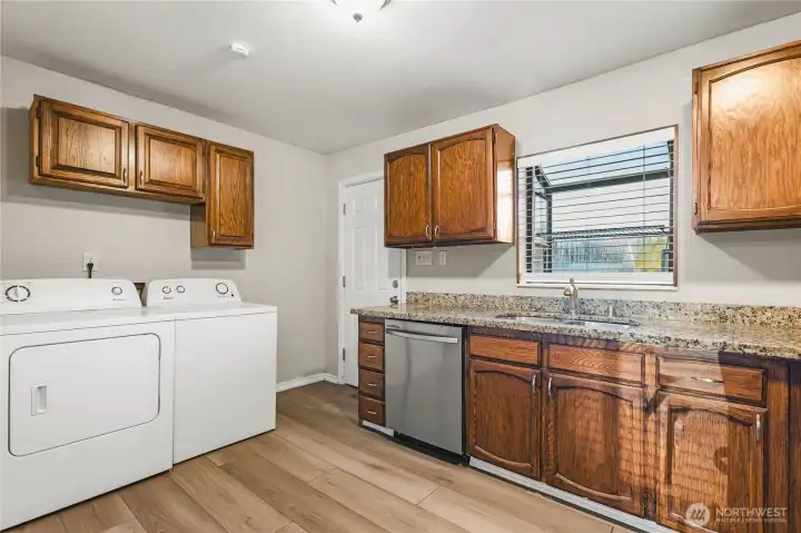 Laundry and back yard access