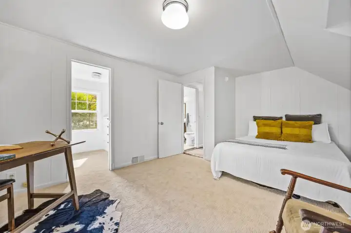 Sprawling upper floor bedroom with large, walk-in closet.