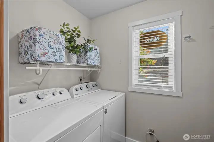 Main floor utility room