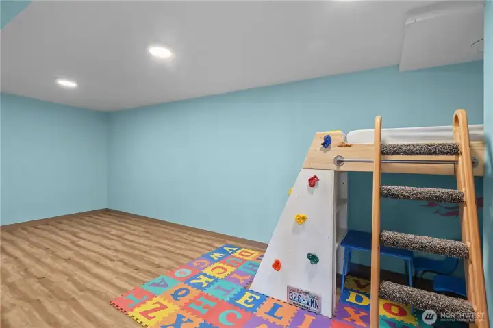 Bedroom in daylight basement