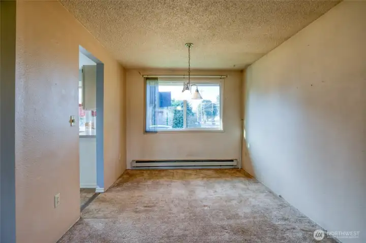 Dining area off of the living room