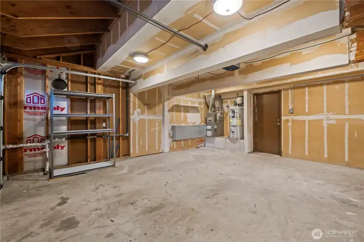 440 sf, two-car garage.